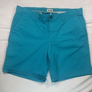 Open Edit Turquoise Men's Stretch Cotton Skinny Chino Shorts Sz 34